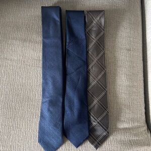 Kenneth Cole Designer 100% Silk Ties -Lot of 3 Formal, Business, Work, Wedding